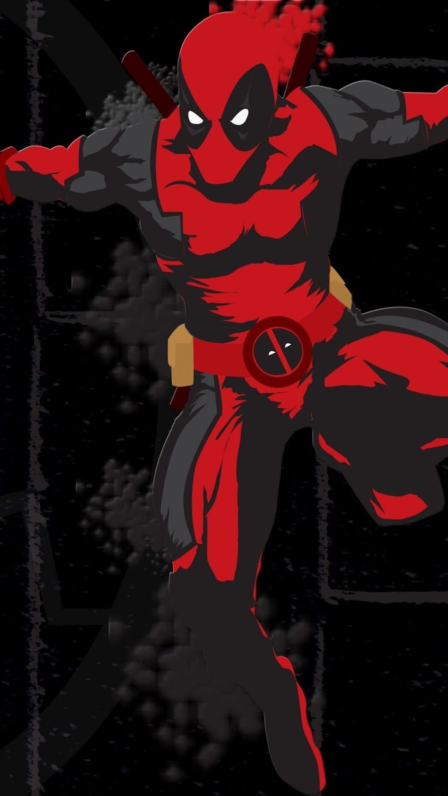Deadpool sfondo scuro, 900x1600 Full HD Verticale, iPhone Pro