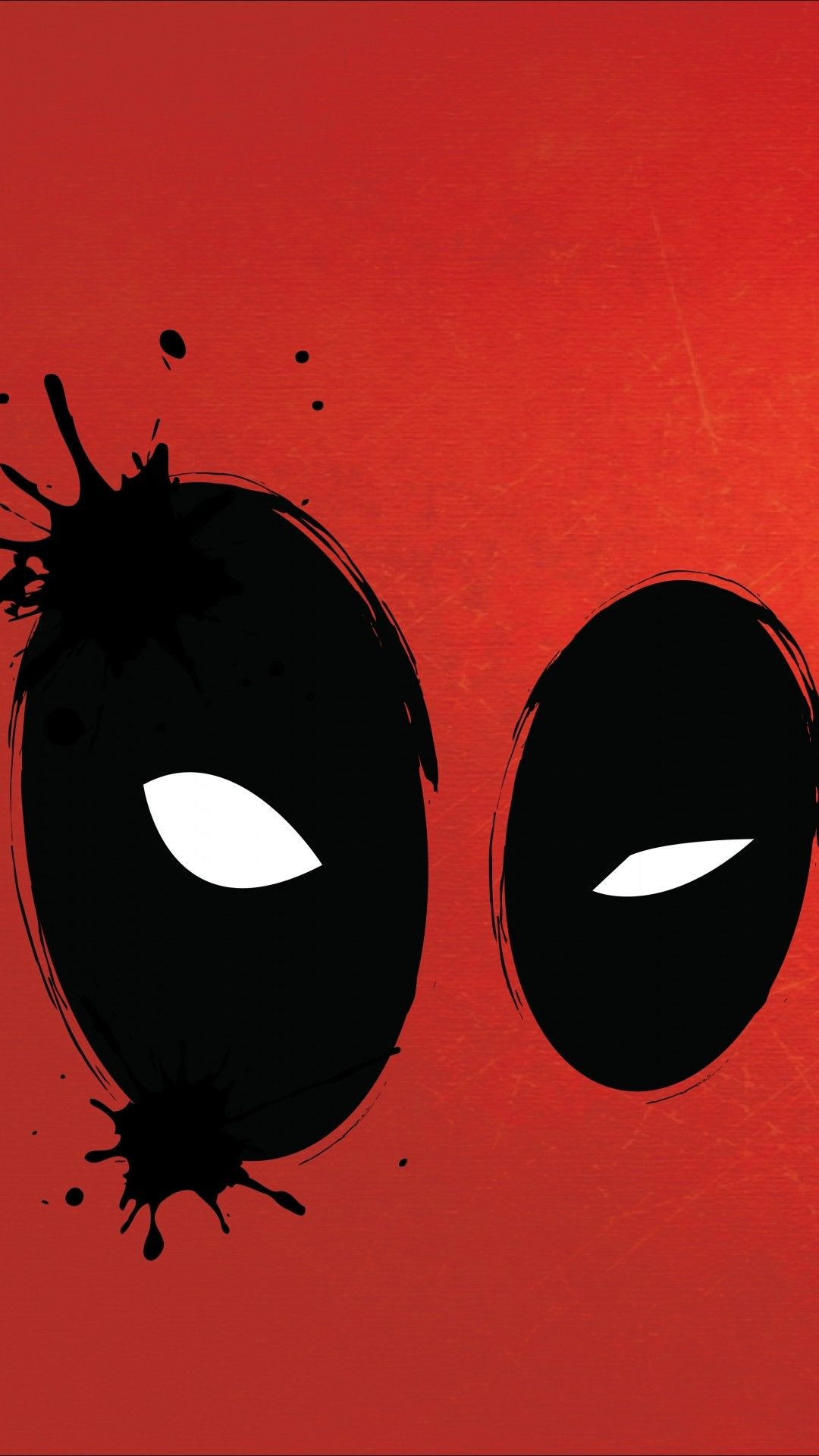 Deadpool maschera nera rossa, 1080x1920 Full HD Verticale, iPhone
