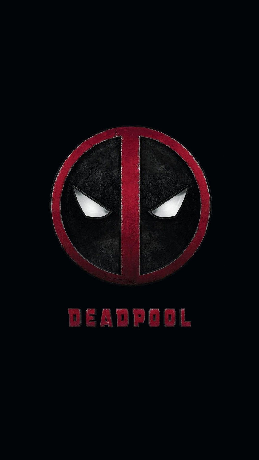 Logo Deadpool maschera nero rosso, 1080x1920 Full HD Verticale, iPhone Pro Max