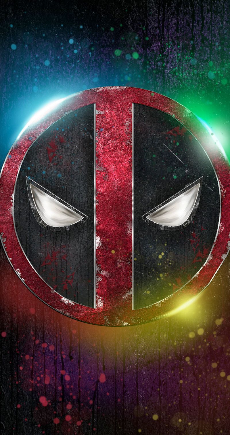 Logo maschera Deadpool, 800x1510 Verticale, iPhone Pro
