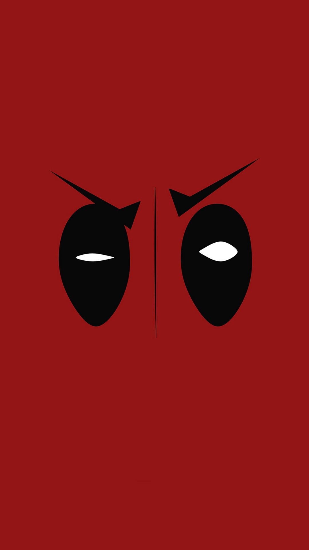 Maschera Deadpool minimalista rossa, mercenario, 1080x1920 Full HD Verticale, iPhone Pro