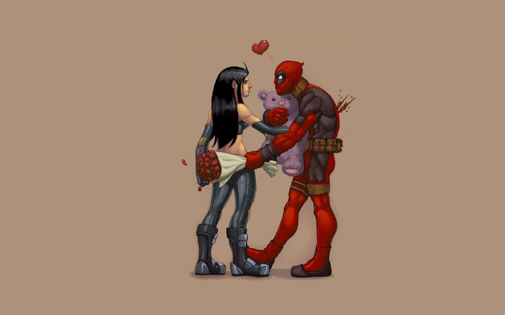 Deadpool con ragazza carino, mercenario, 1920x1200 Full HD+ WUXGA, PC