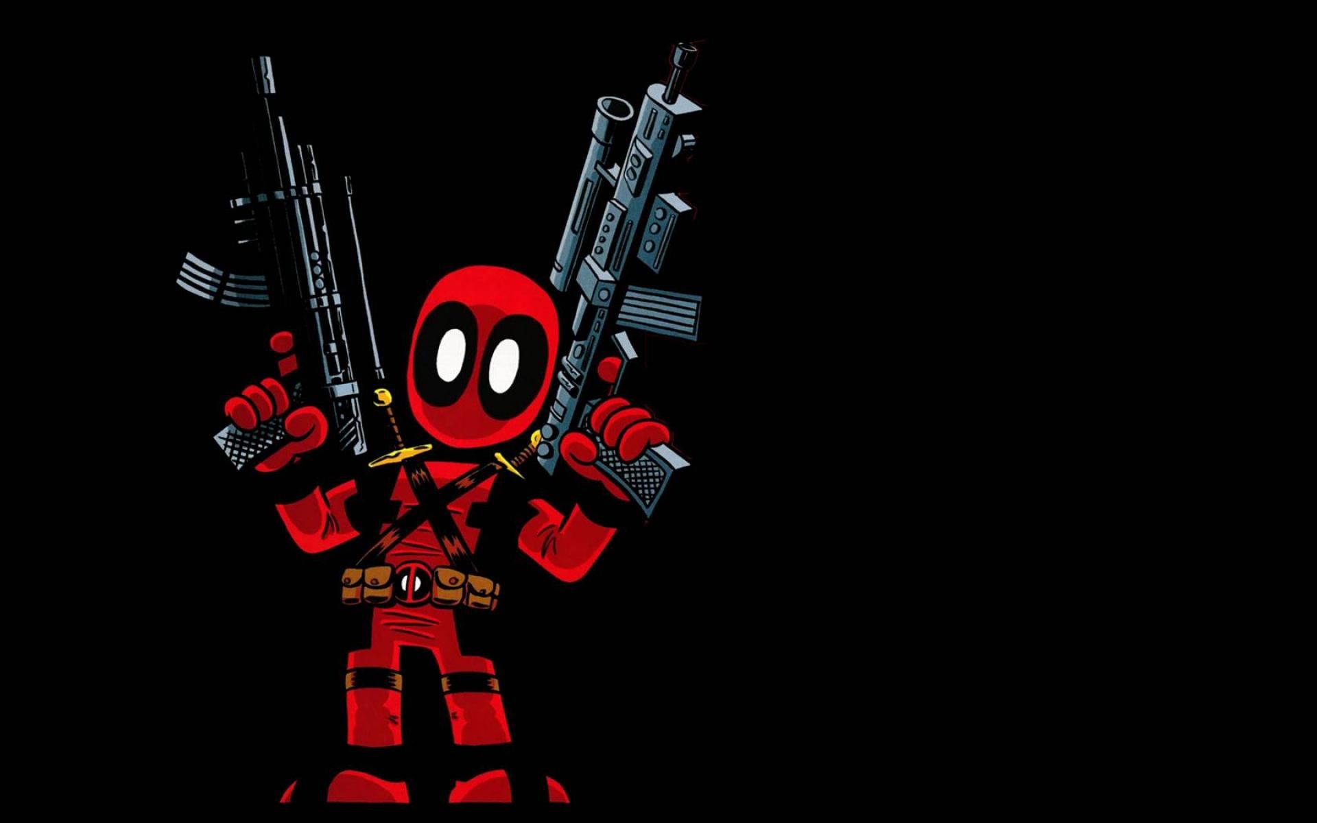 Deadpool chibi con armi, 1920x1200 Full HD+ WUXGA, Laptop