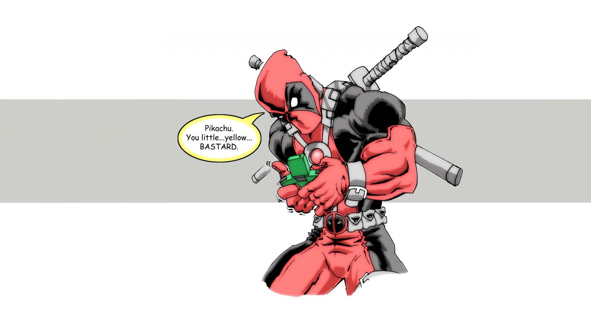 Deadpool chibi con spade, 1600x900 900p, Desktop