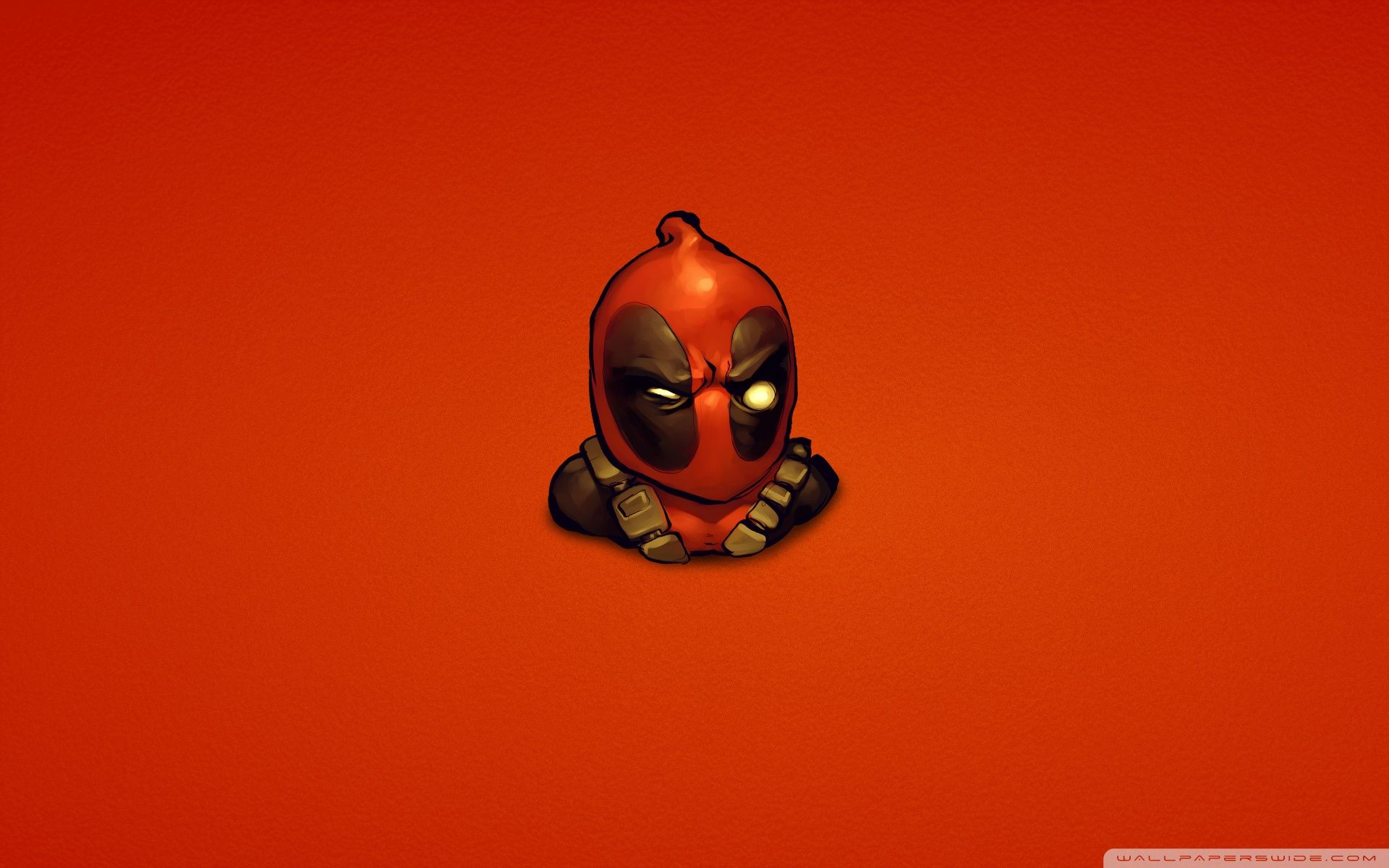 Deadpool chibi sfondo rosso, 1920x1200 Full HD+ WUXGA, PC