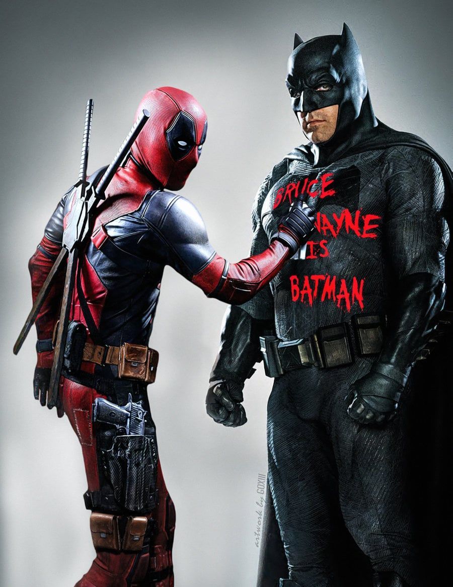 Deadpool e Batman insieme, DC Comics, 900x1166 Verticale, Telefono