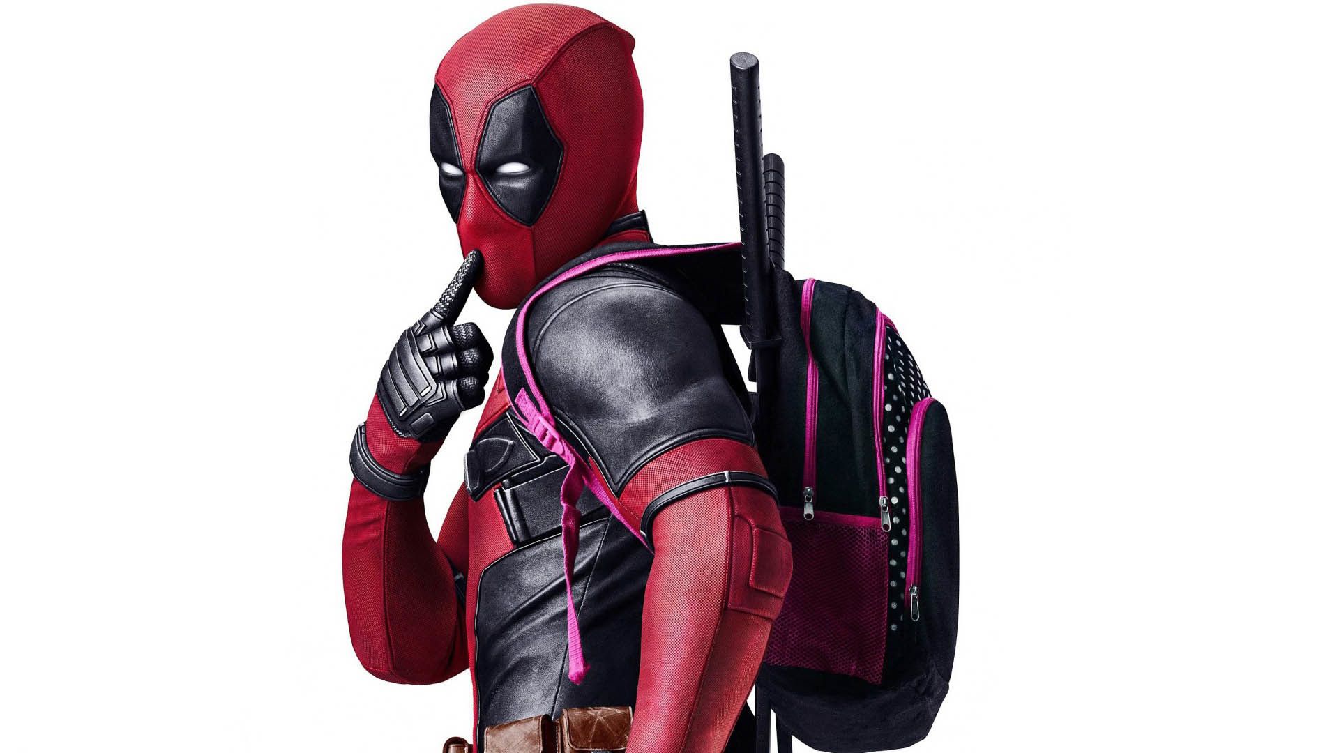 Deadpool con pistole rosso nero, 1920x1080 1080p, PC