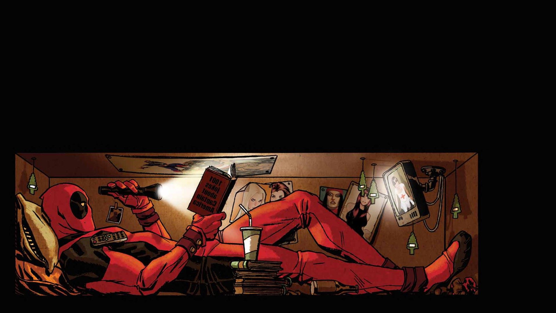 Deadpool di spalle katane, 1920x1080 1080p, Desktop