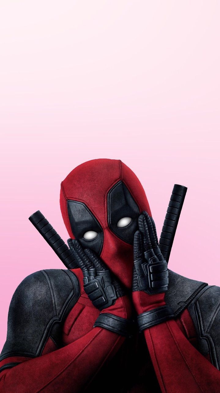 Deadpool carino sfondo rosa, 719x1280 Full HD Verticale, Smartphone