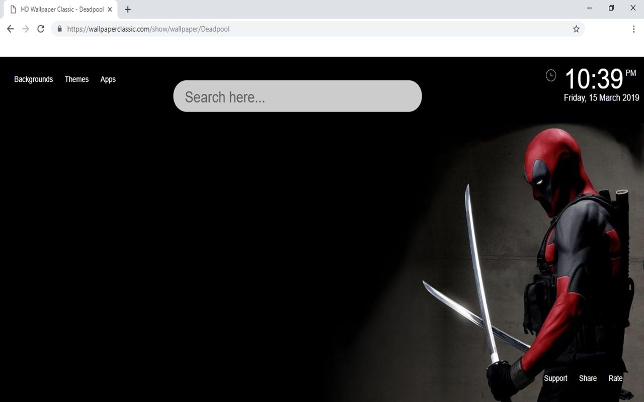 Deadpool con katane, sfondo nero, 1280x800 HD, Desktop