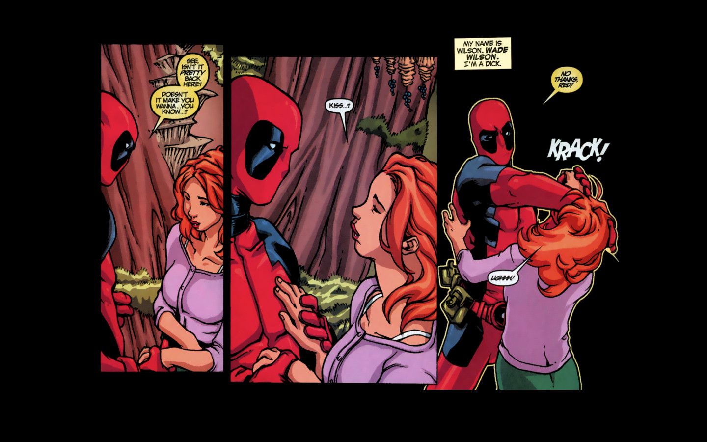 Deadpool fumetto pannelli, 1440x900 HD, Desktop