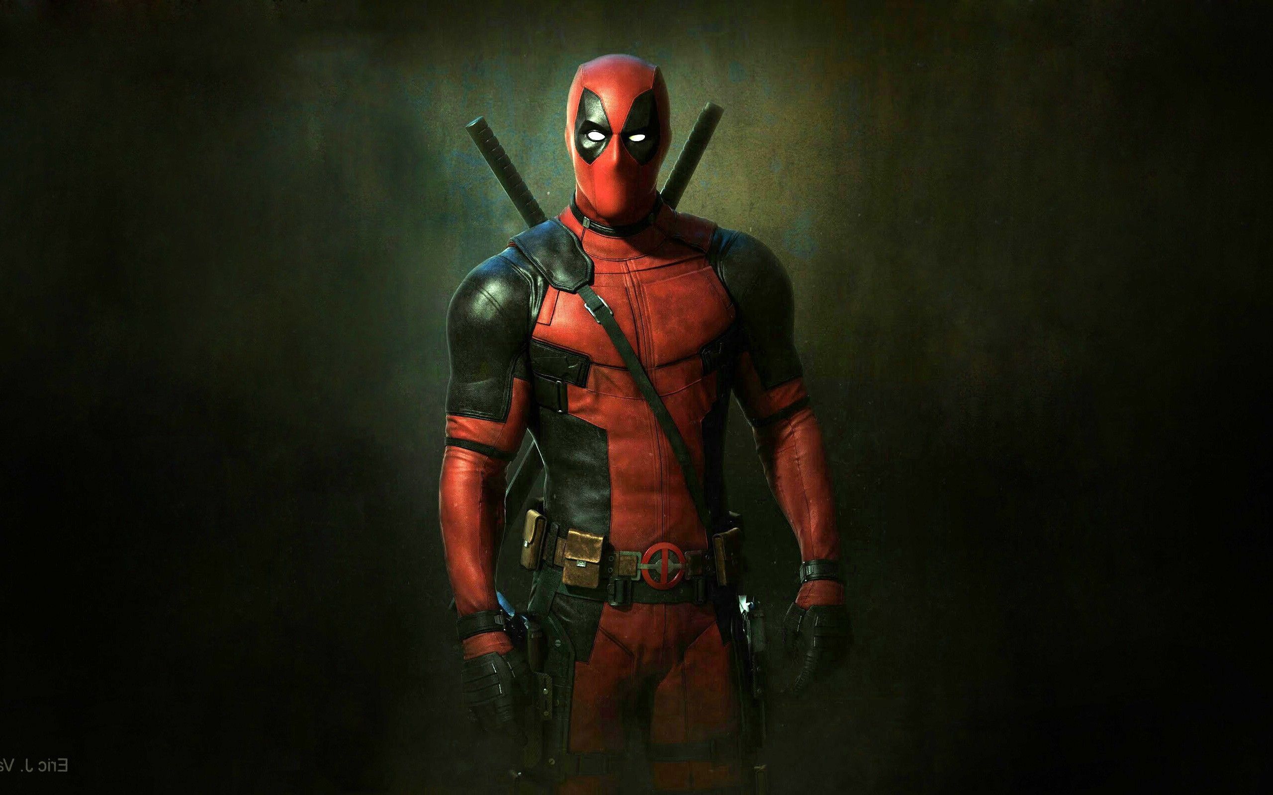 Deadpool con spade in schiena, 2560x1600 WQXGA, Desktop