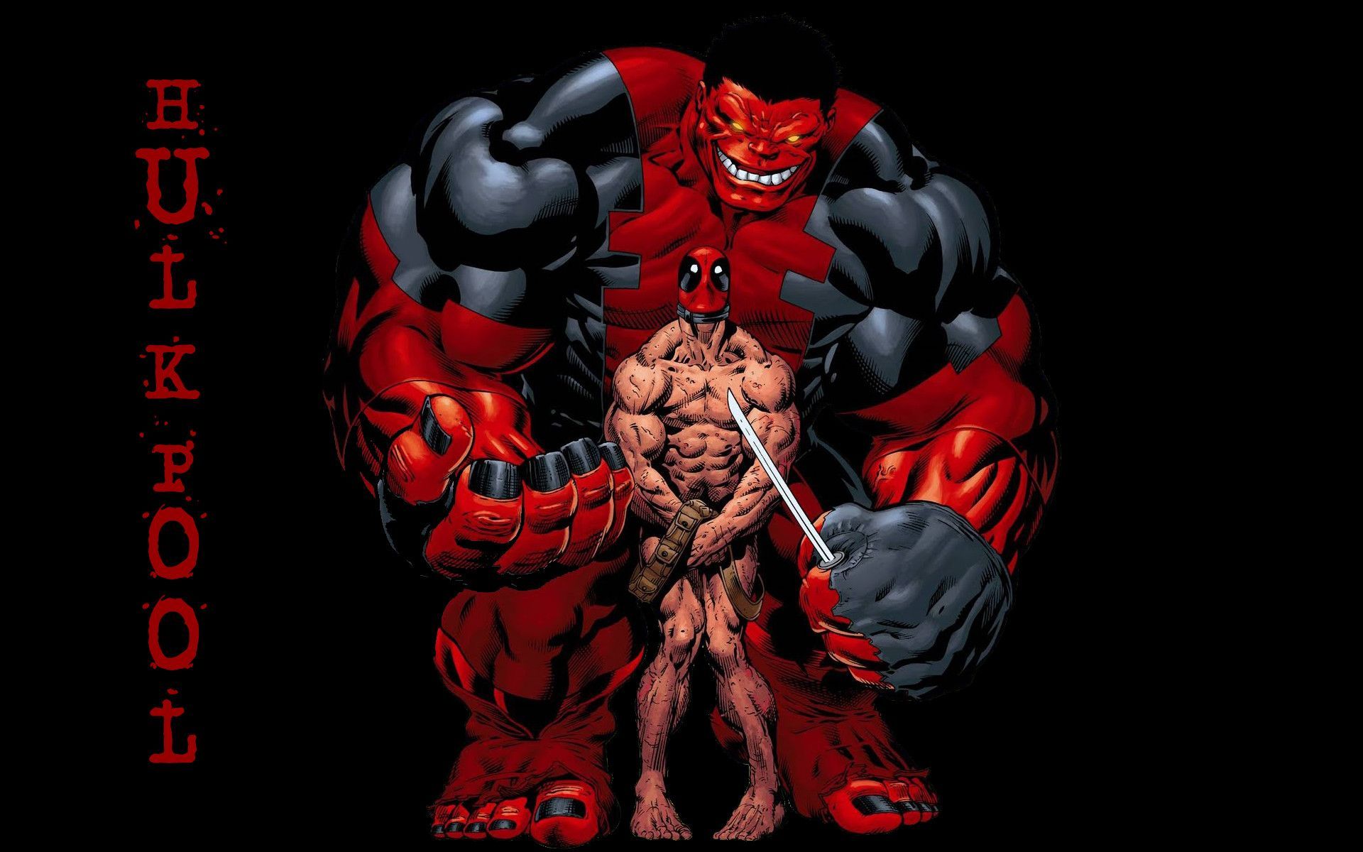 Deadpool fusione Hulk rosso, 1920x1200 Full HD+, Laptop