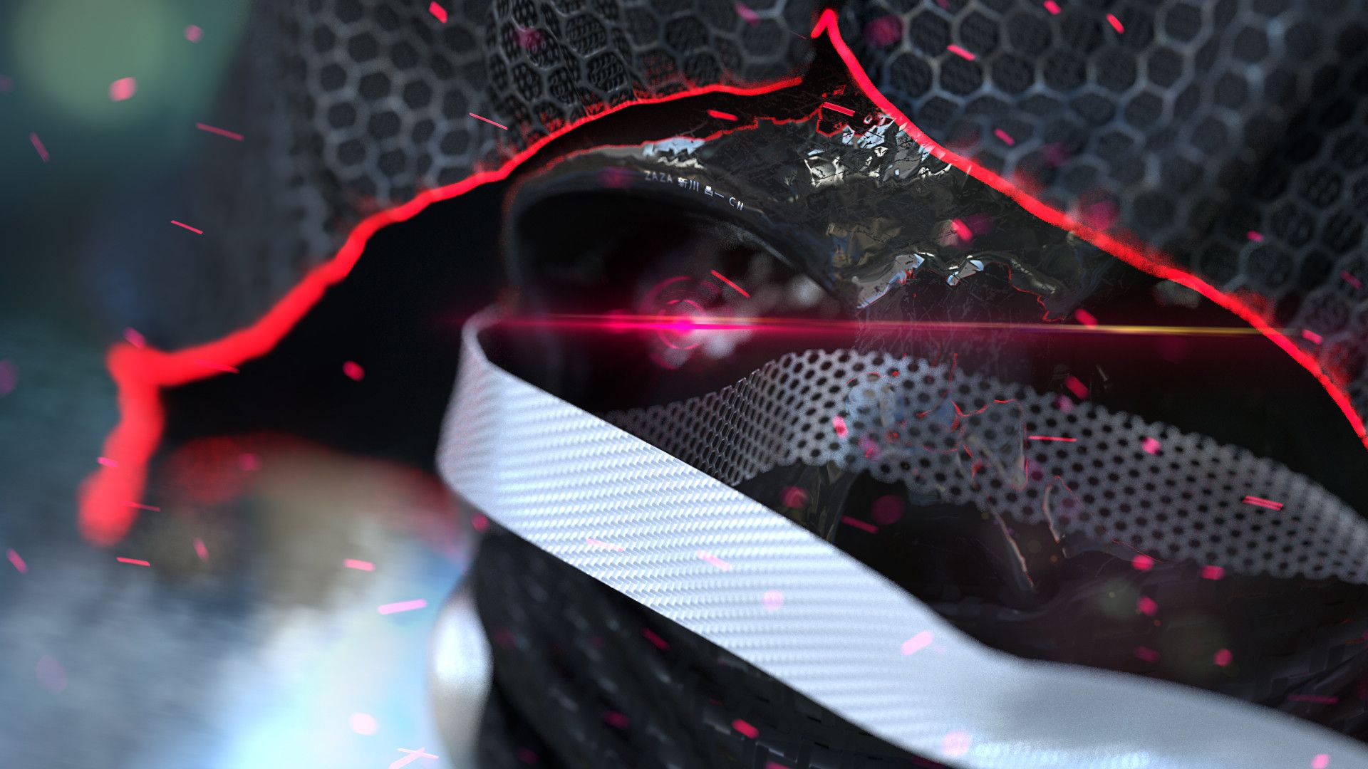 Death Gun maschera nera rossa, Sword Art Online, 1920x1080 Full HD, Laptop