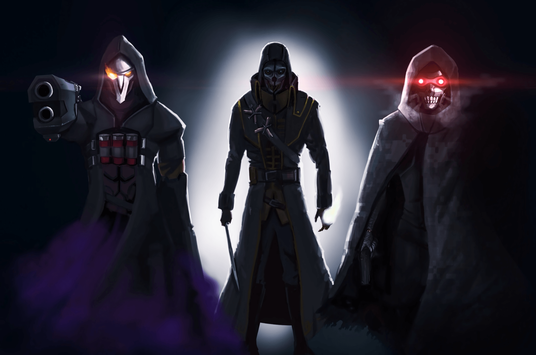 Death Gun personaggi incappucciati, 2048x1359 2K, PC Desktop