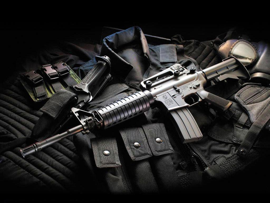 Fucile mitragliatore su equipaggiamento militare, 1024x768 HD, PC