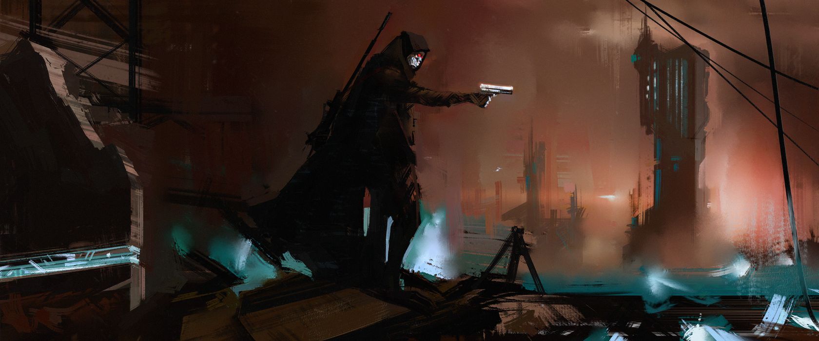 Death Gun, Sword Art Online, MMORPG VR, 1680x700 Panoramico, Dual Screen