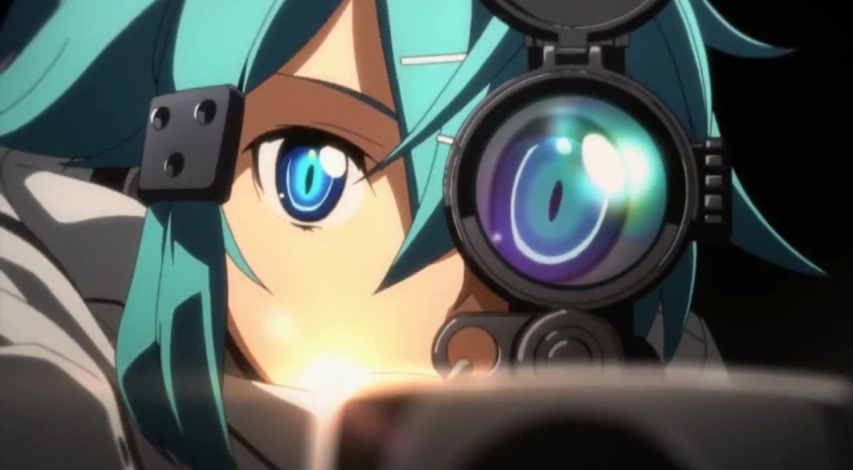Sinon con fucile da cecchino, SAO, 1200x662 HD, Laptop