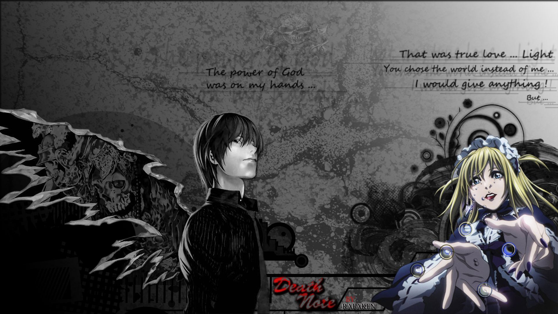 Misa e Light, Death Note, 1920x1080 Full HD 1080p, Desktop