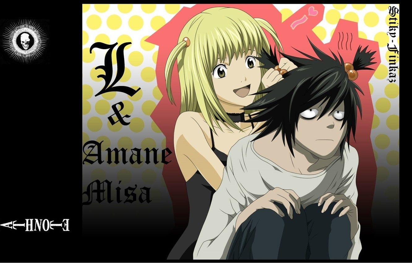 L e Misa Amane, Death Note, 1332x850 720p, PC