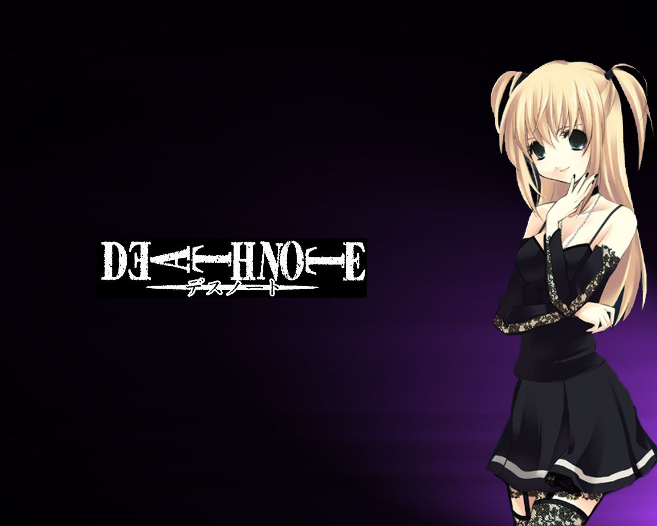 Misa Amane, Death Note anime, 1280x1024 HD, HP Laptop