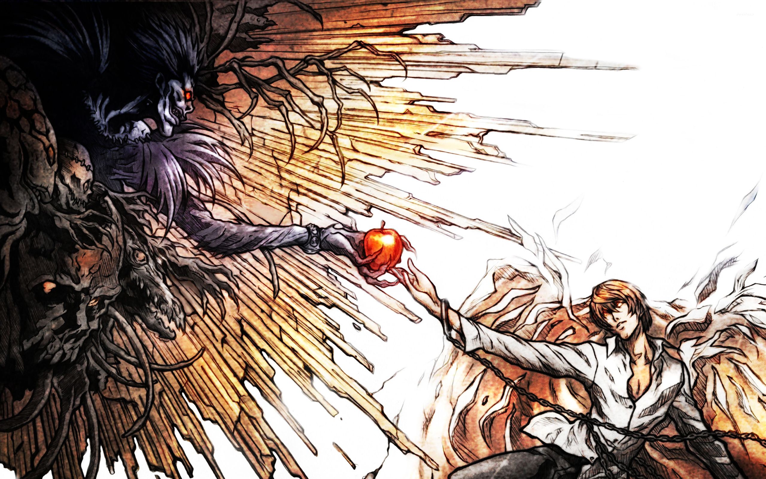 Death Note, Ryuk e Light, 2560x1600 2K, Desktop