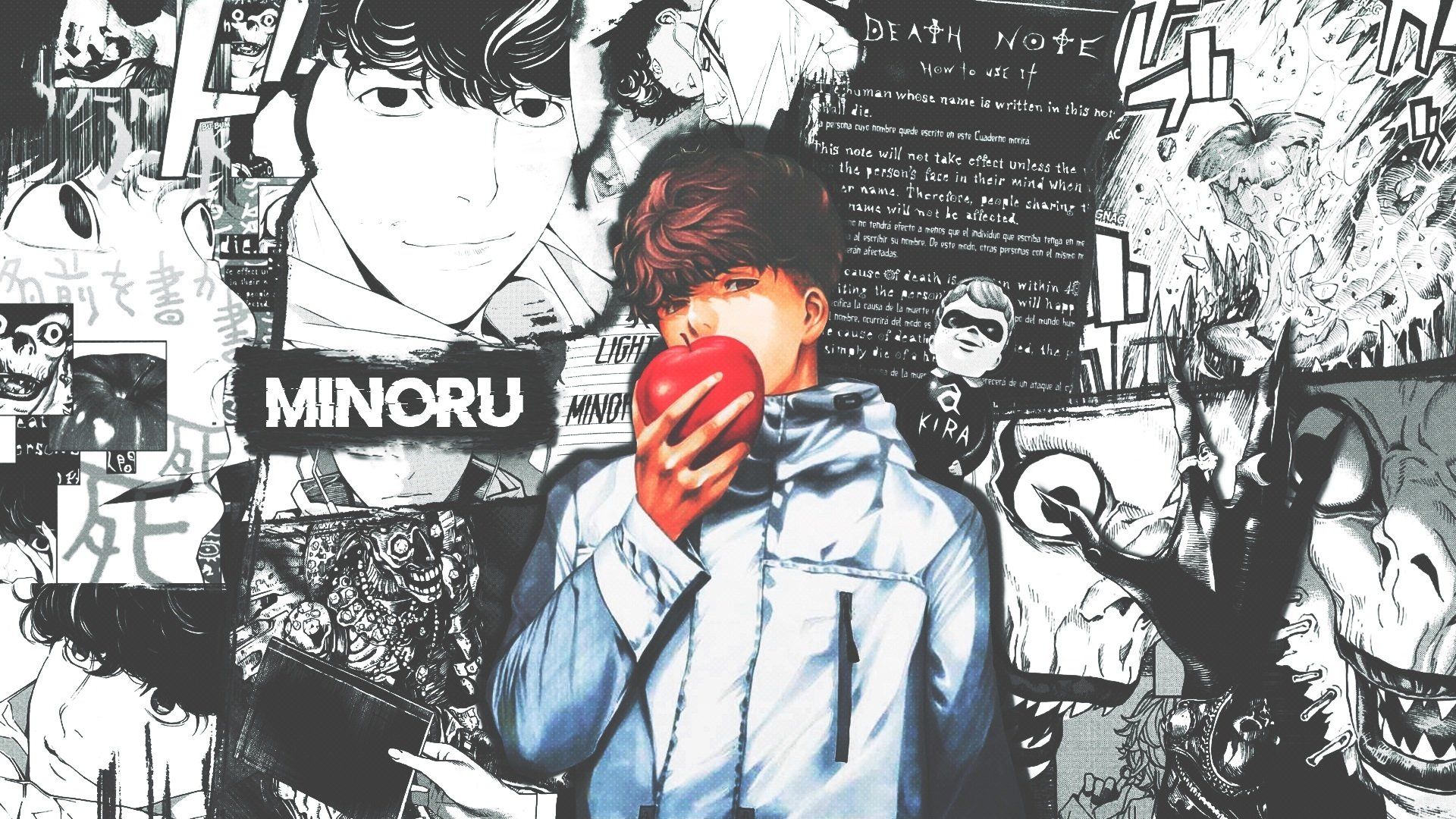 Death Note personaggio mela rossa, 1920x1080 1080p, PC Desktop