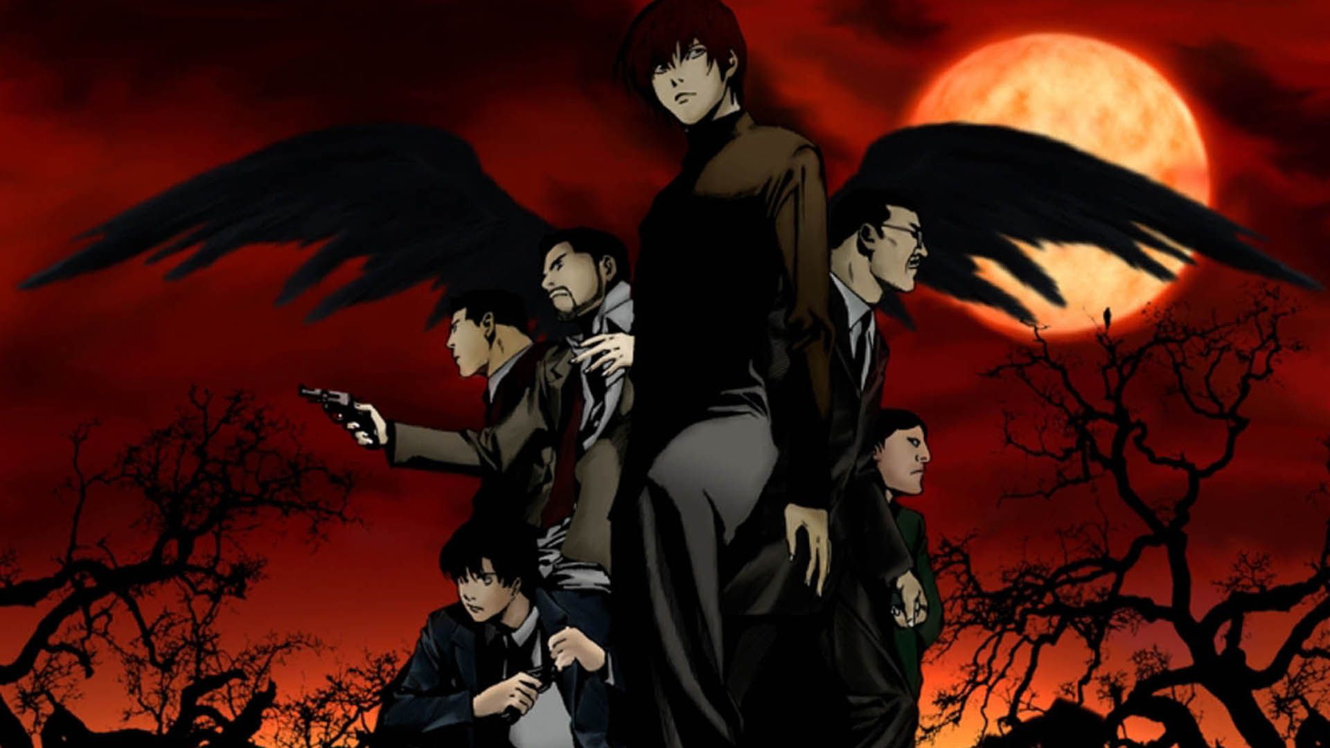 Death Note personaggi luna rossa, 1920x1080 Full HD, PC