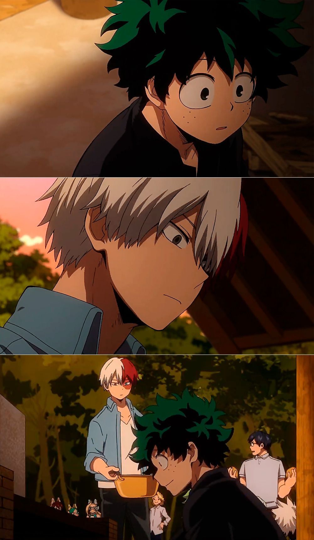 Deku e Todoroki, My Hero Academia, anime shonen, 1000x1718 Verticale, Telefono