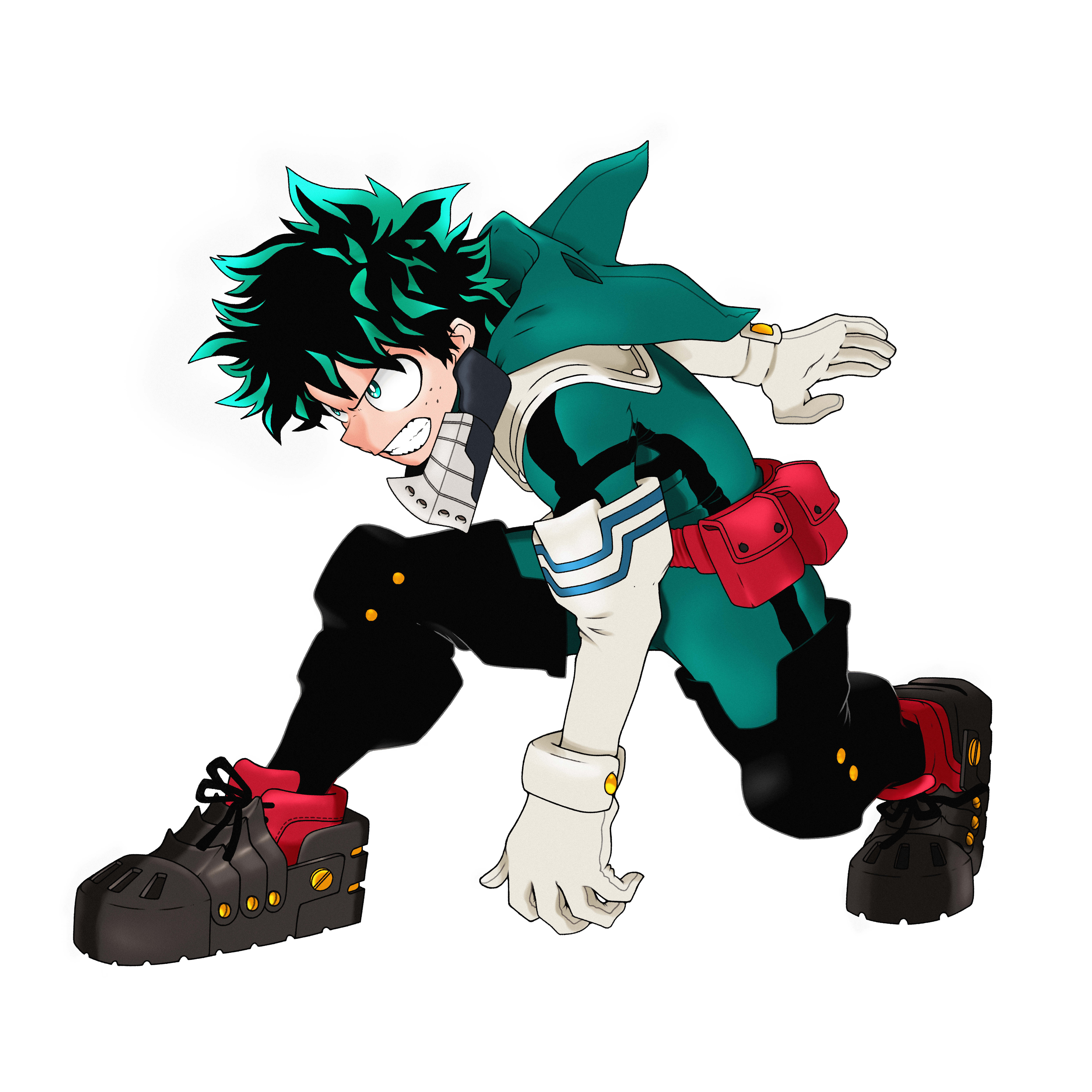Deku costume verde My Hero Academia, One For All, 6250x6250 UHD, PC 4K