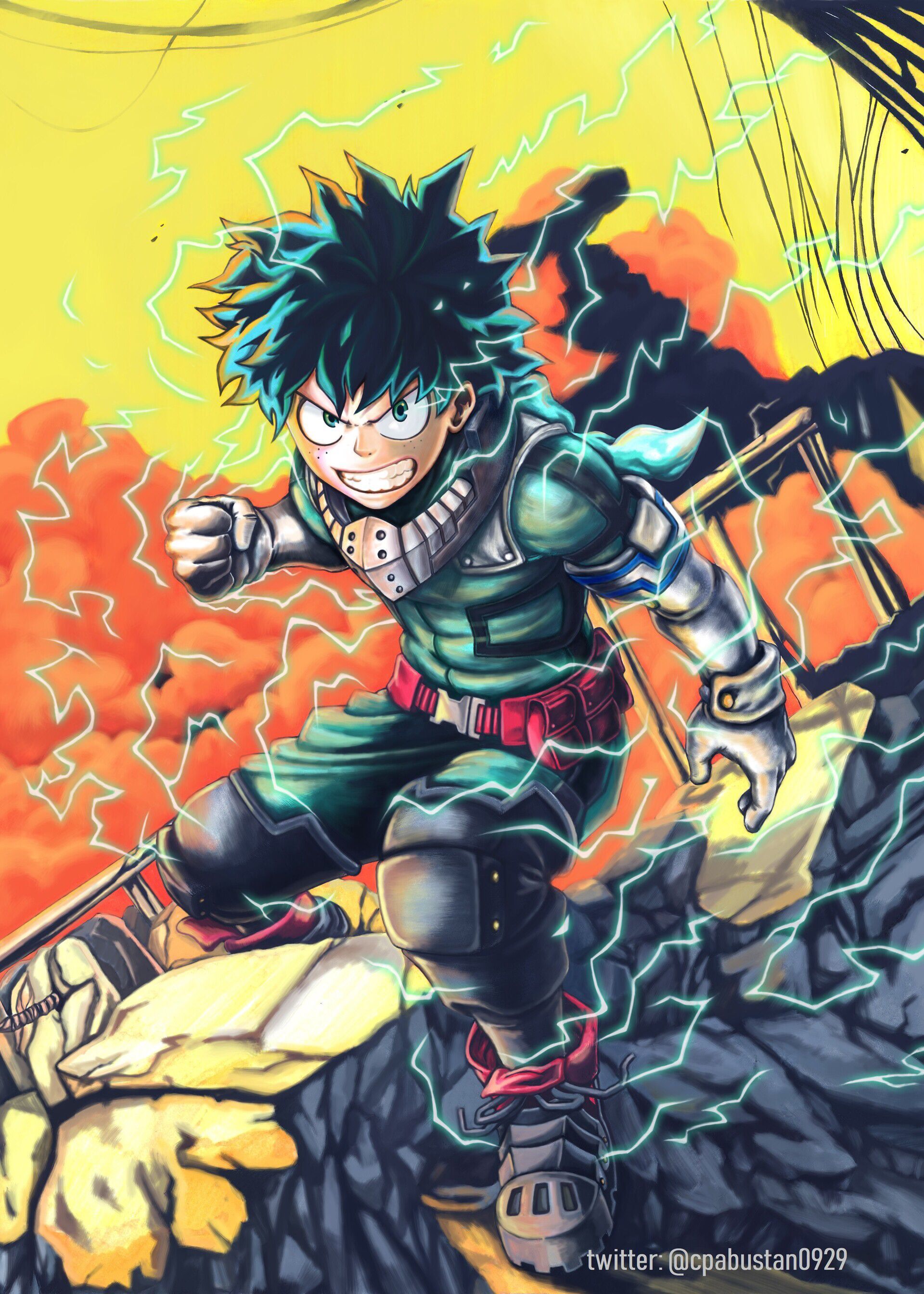 Deku My Hero Academia costume, One For All, 1920x2688 Verticale, Telefono