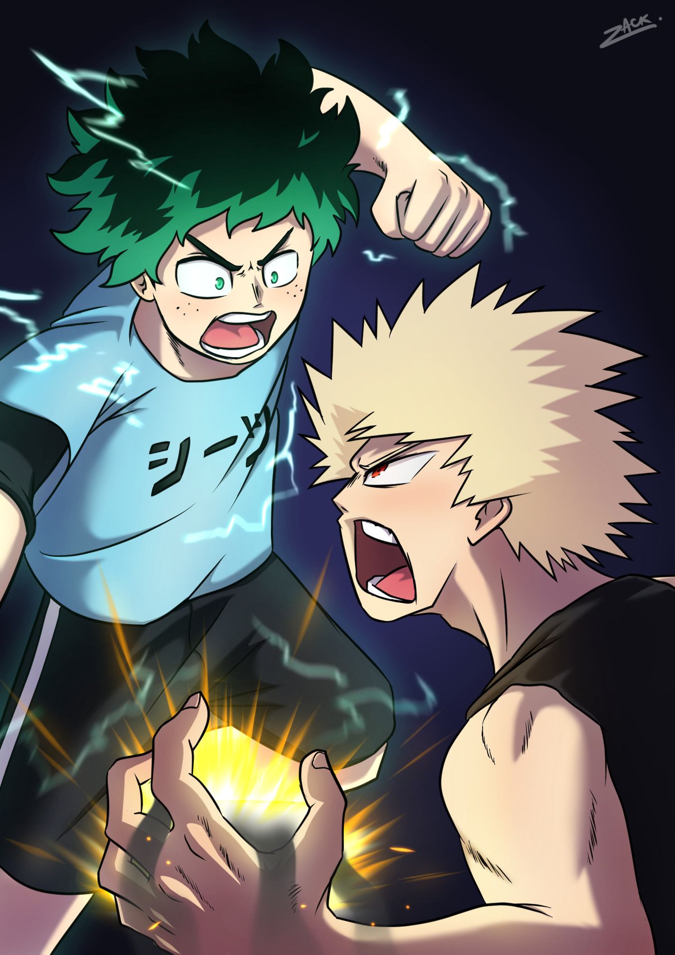 Deku, Todoroki e Bakugo kimono, 2560x1440 2K, Desktop