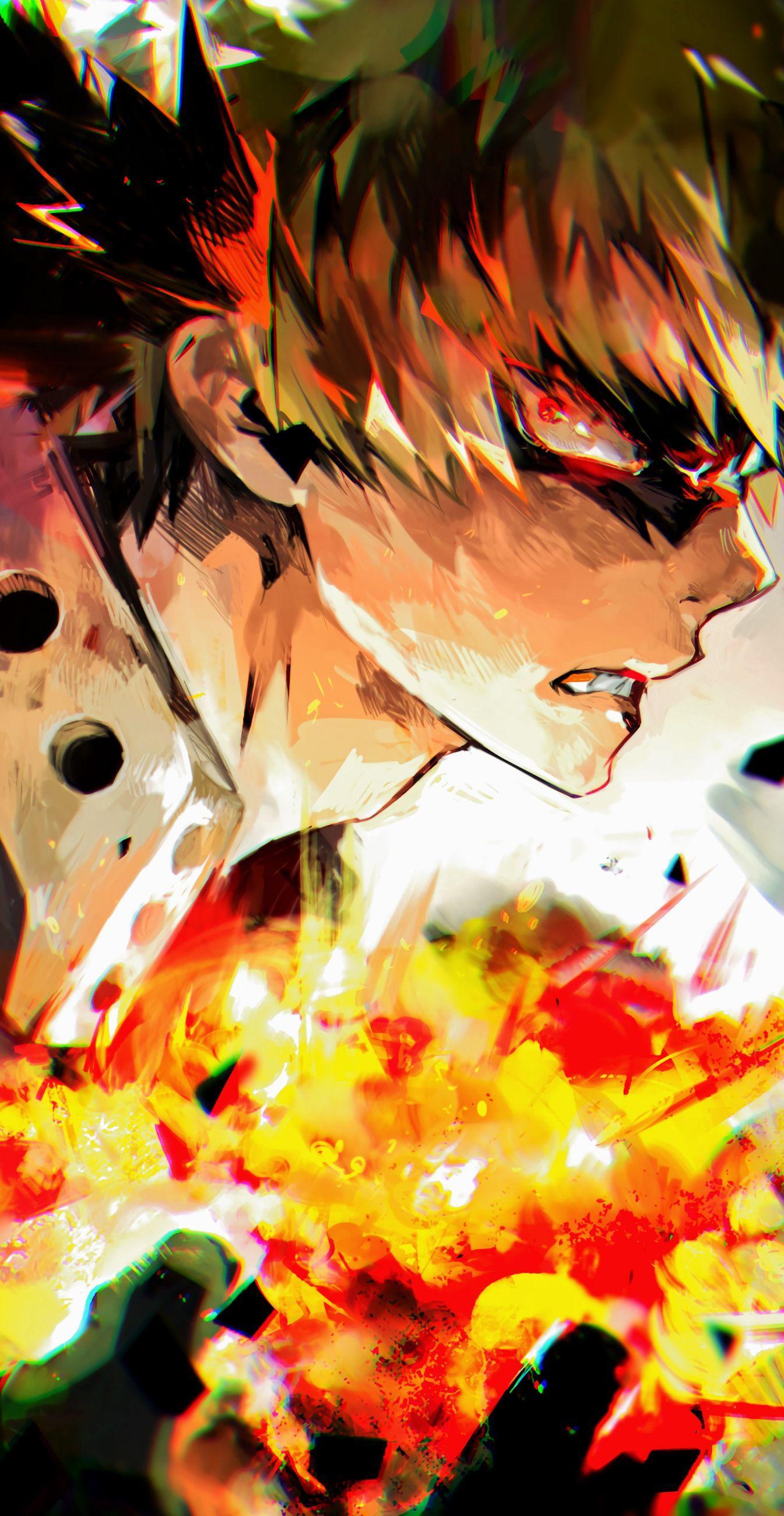 Todoroki, Midoriya, Bakugo MHA, 719x1280 Full HD Verticale, iPhone