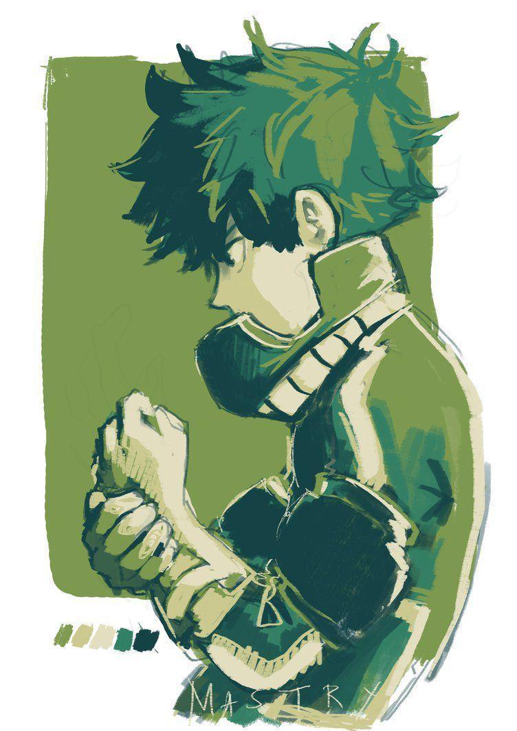 Midoriya Deku, My Hero Academia, anime shonen, 752x1063 Verticale, Mobile
