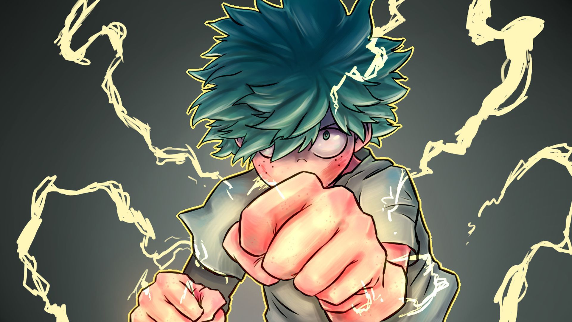 Izuku Midoriya My Hero Academia, anime shonen, 1920x1080 1080p, Desktop