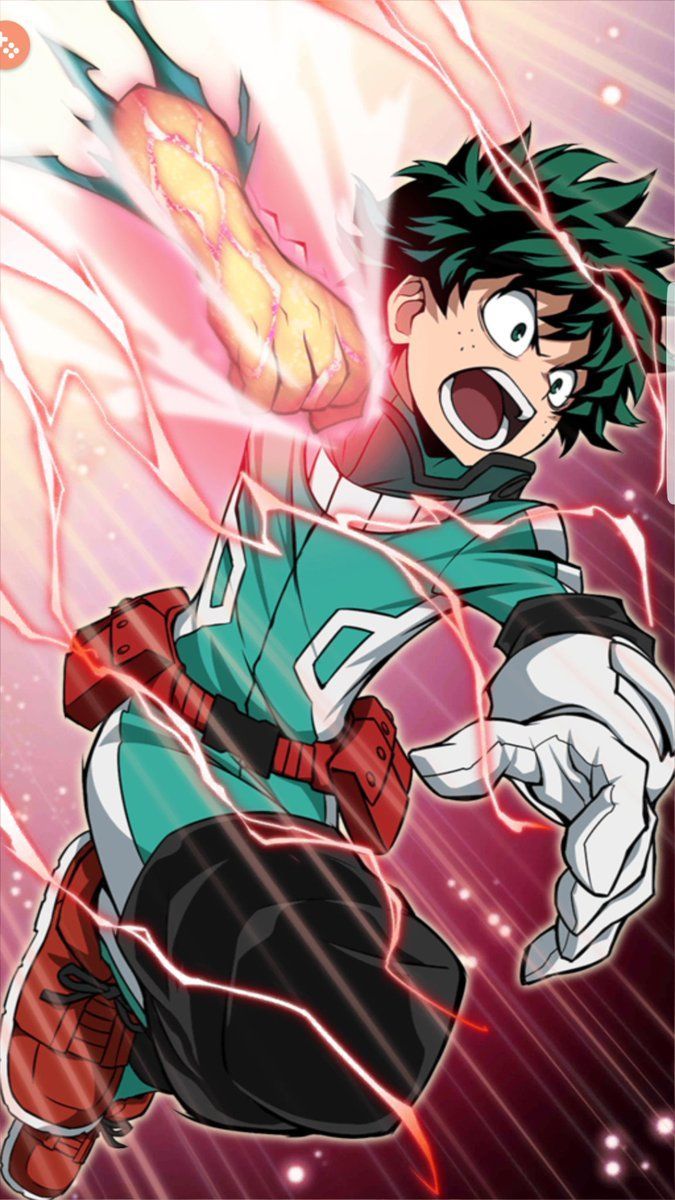 Deku Midoriya costume verde, 675x1200 Full HD Verticale, Smartphone