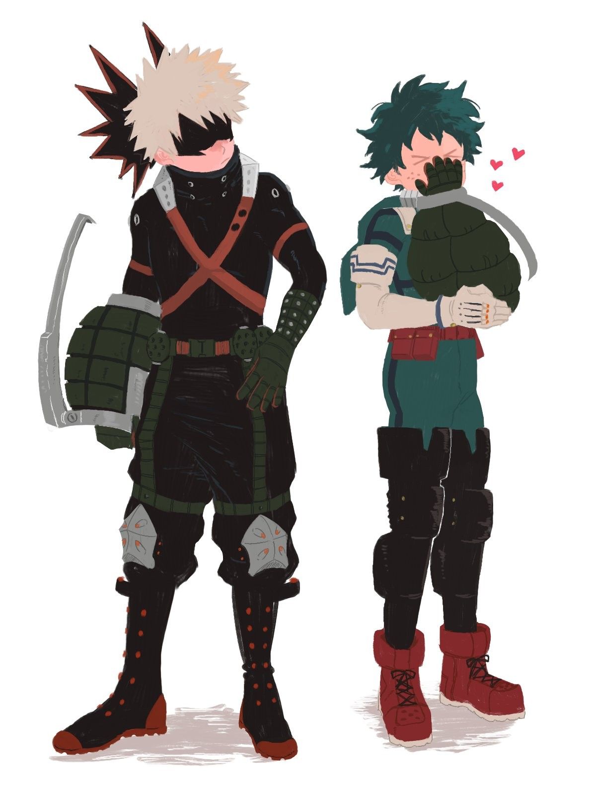 Bakugou e Deku costumi invernali, My Hero Academia, 1200x1600 Verticale, Telefono