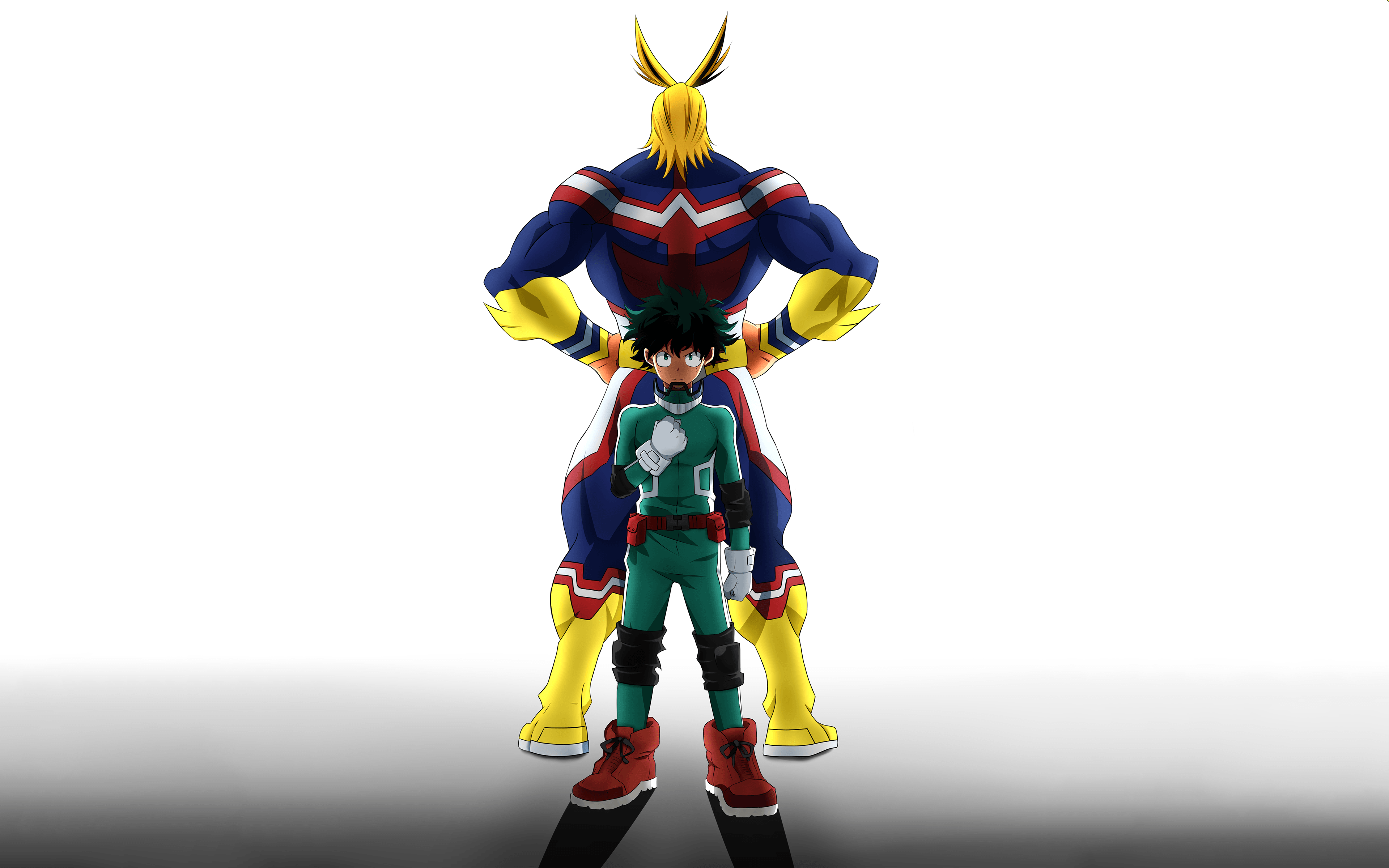 Deku Midoriya sfondo rosso, 1920x1080 Full HD, PC