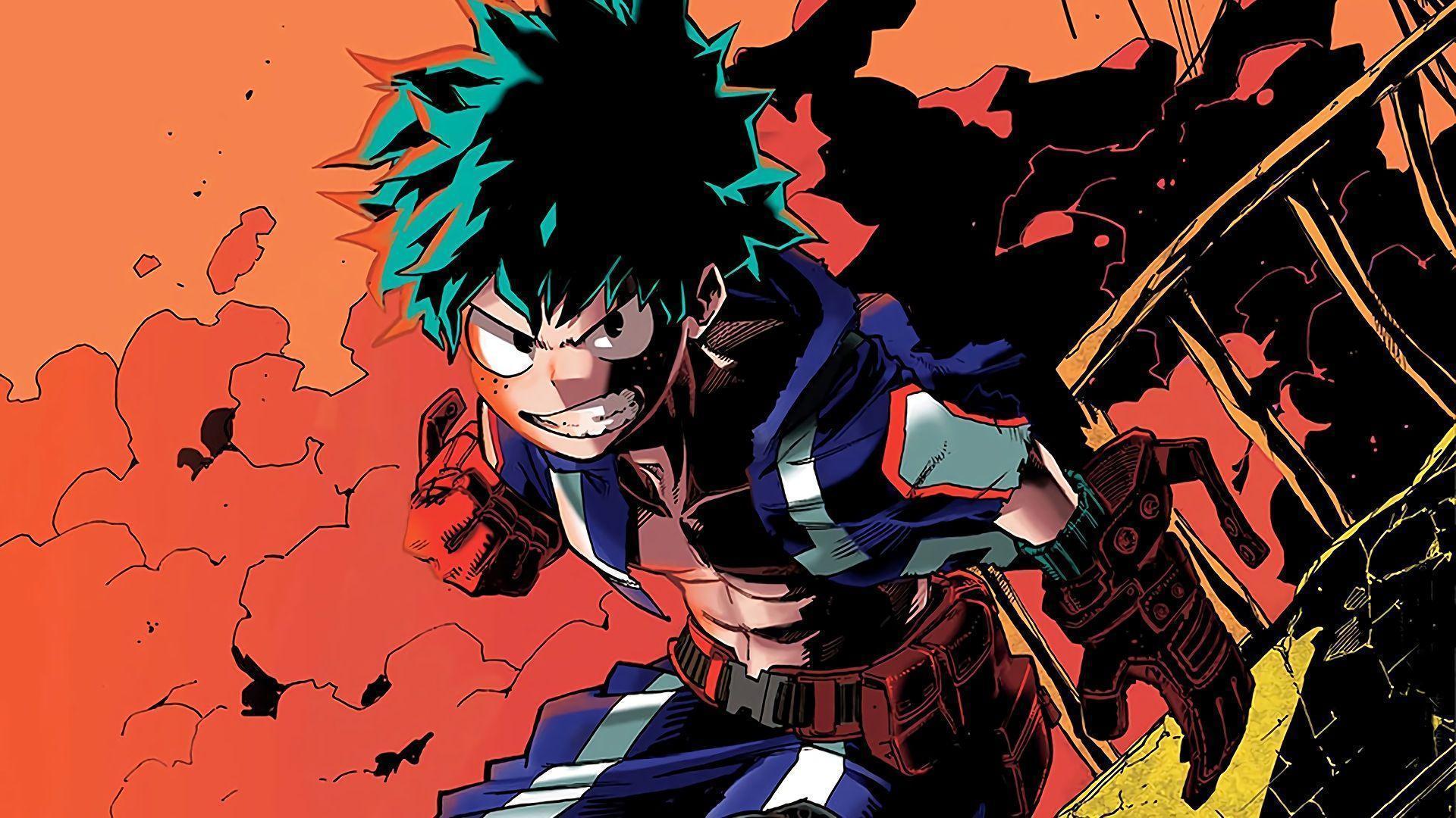 Deku My Hero Academia arancione, 1920x1080 Full HD 1080p, Desktop