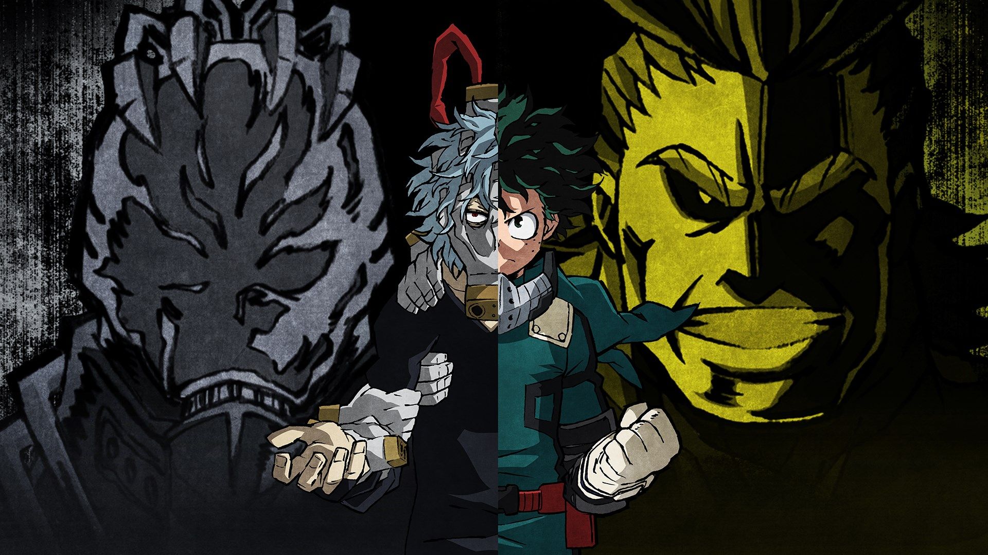 Deku vs Overhaul, My Hero Academia, 1920x1080 Full HD 1080p, Laptop