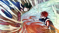 Deku e Todoroki, My Hero Academia, 3840x2160 4K Ultra HD, Monitor 4K