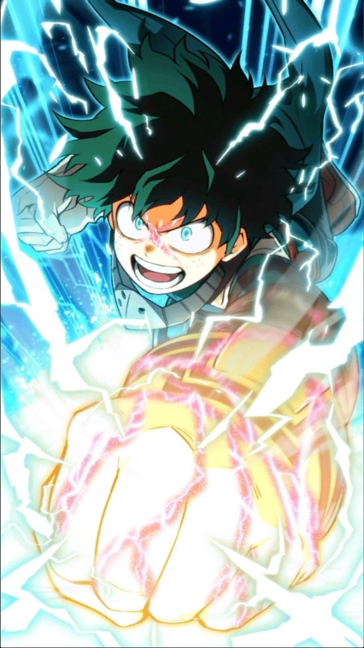 Izuku Midoriya One For All, 720x1280 Full HD Verticale, iPhone