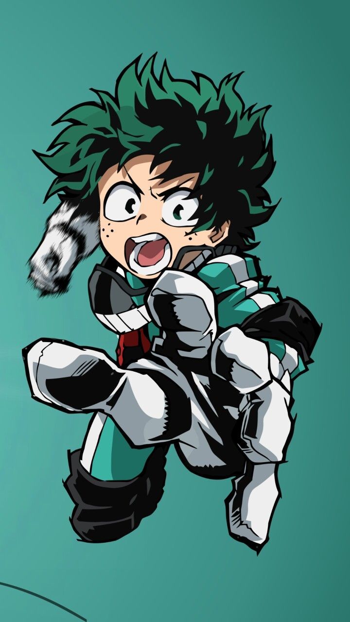 Deku Midoriya My Hero Academia, One For All, 720x1280 Full HD Verticale, iPhone