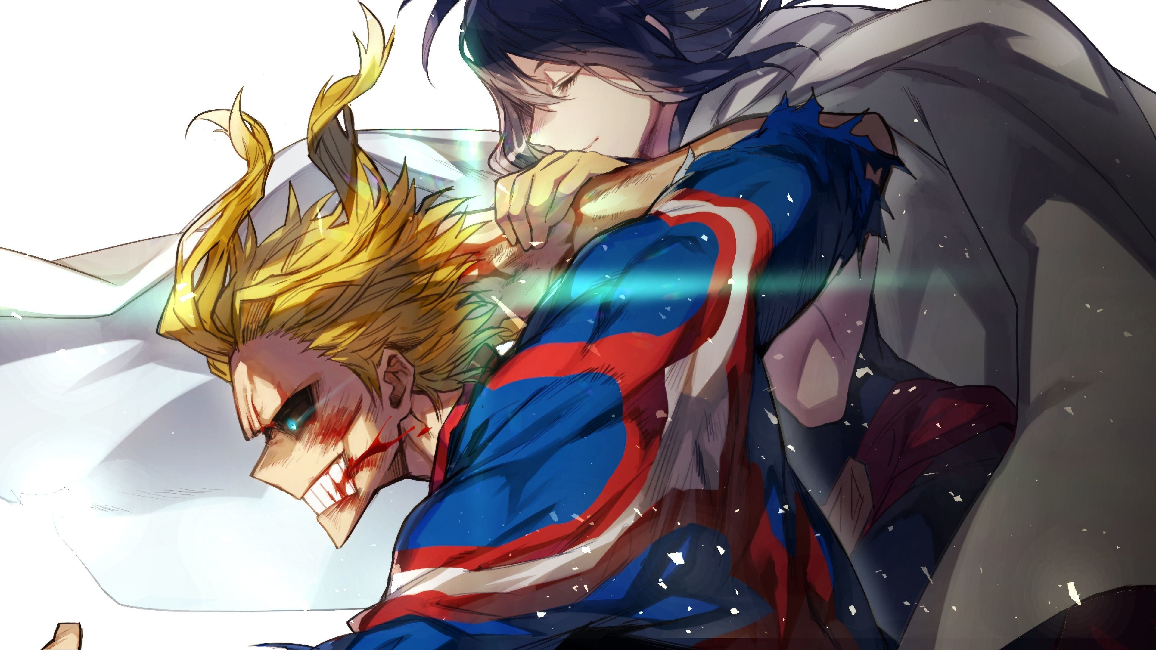 All Might e Deku, My Hero Academia, 3840x2160 UHD, PC 4K