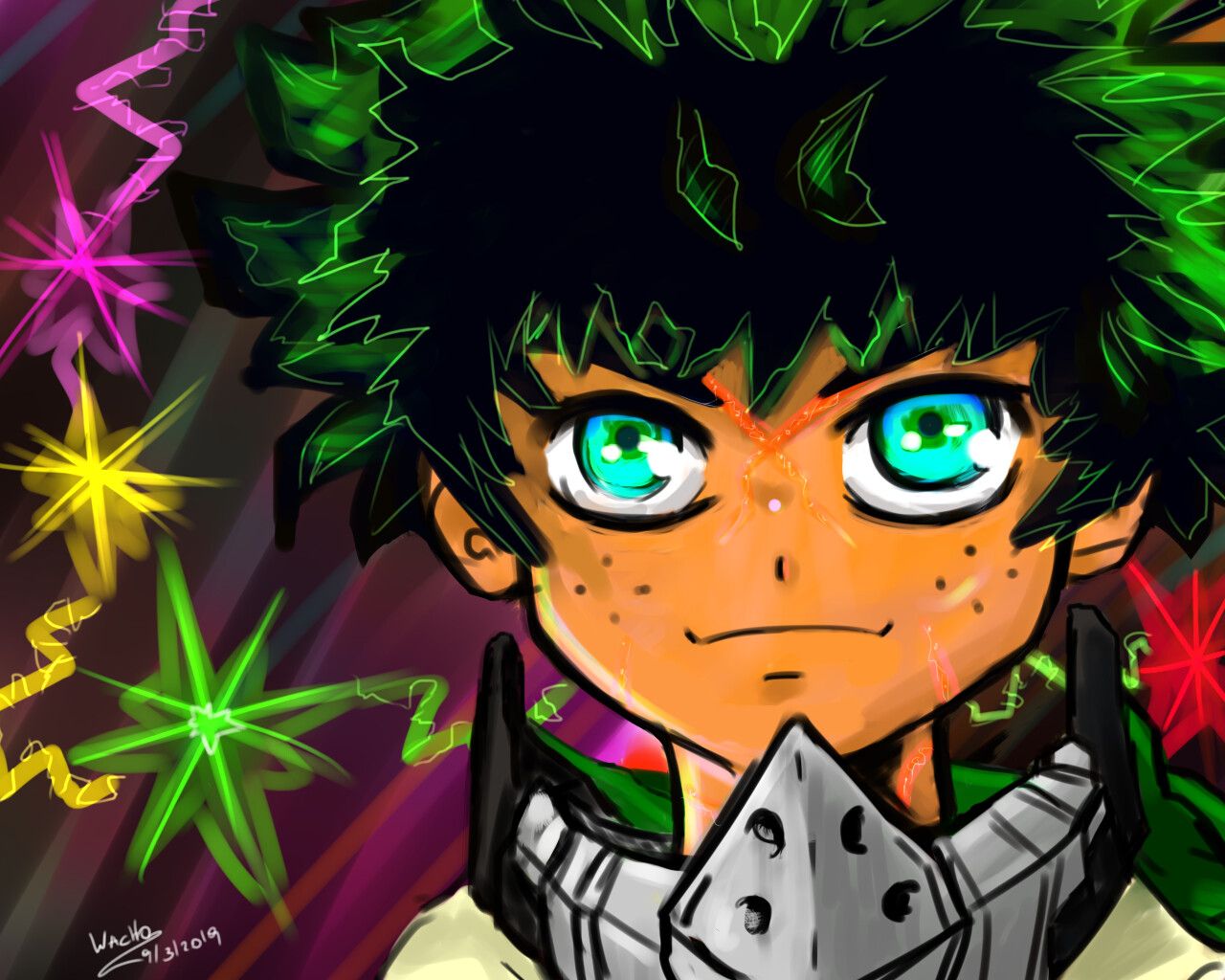 Izuku Midoriya Deku anime, 1280x1024 720p, MacBook Air