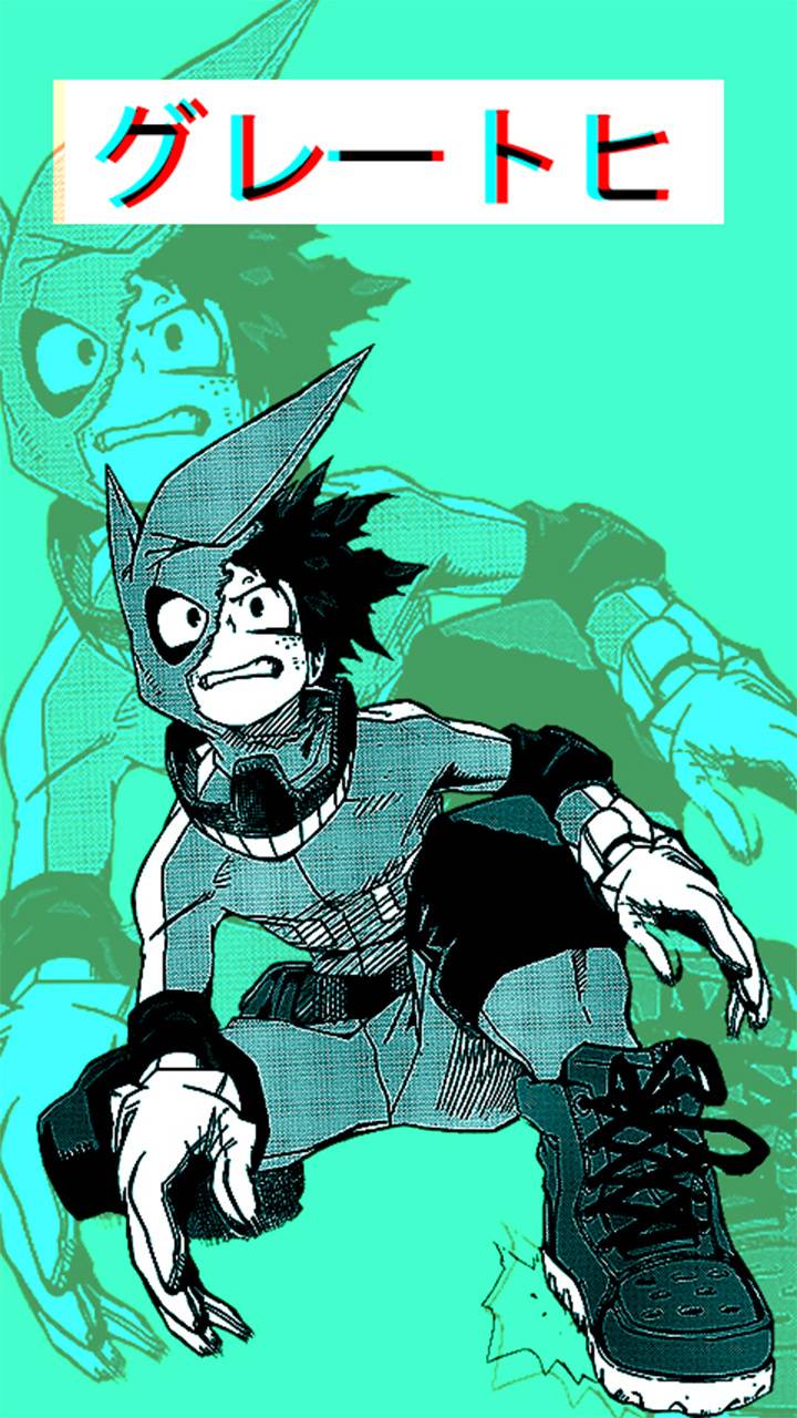 Deku My Hero Academia minimalista, 1920x1080 Full HD 1080p, Laptop