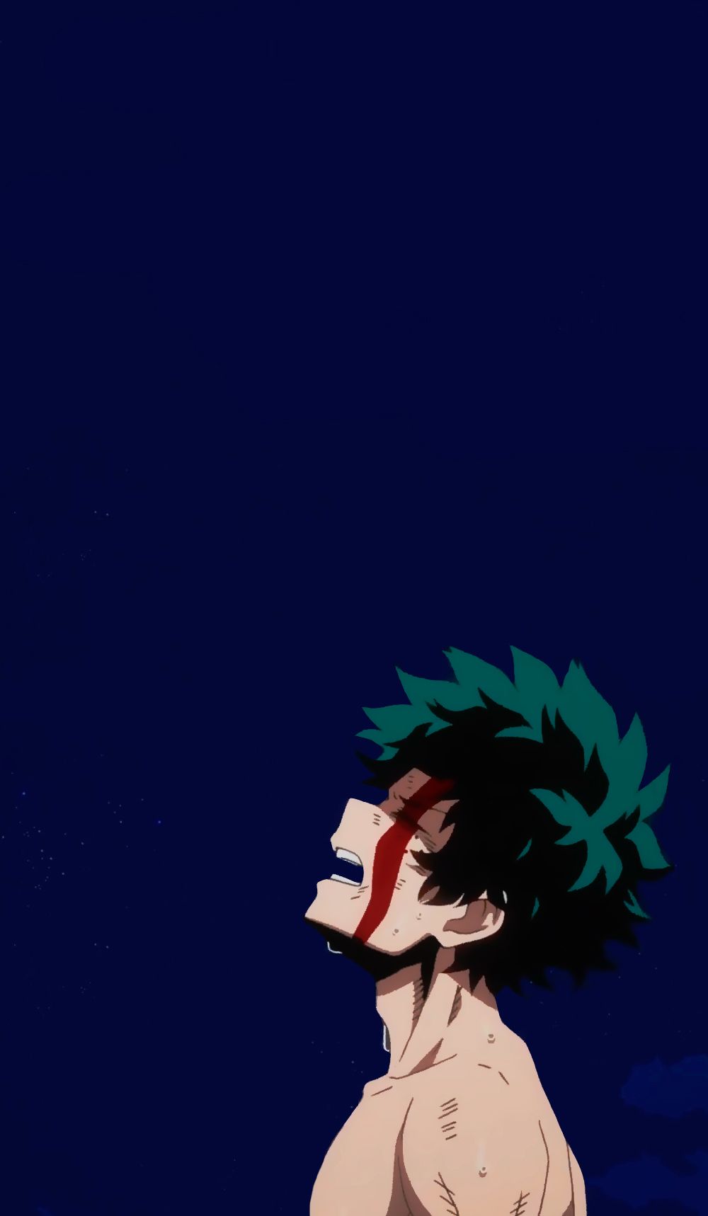 Deku My Hero Academia sfondo blu, 1000x1718 Verticale, Mobile