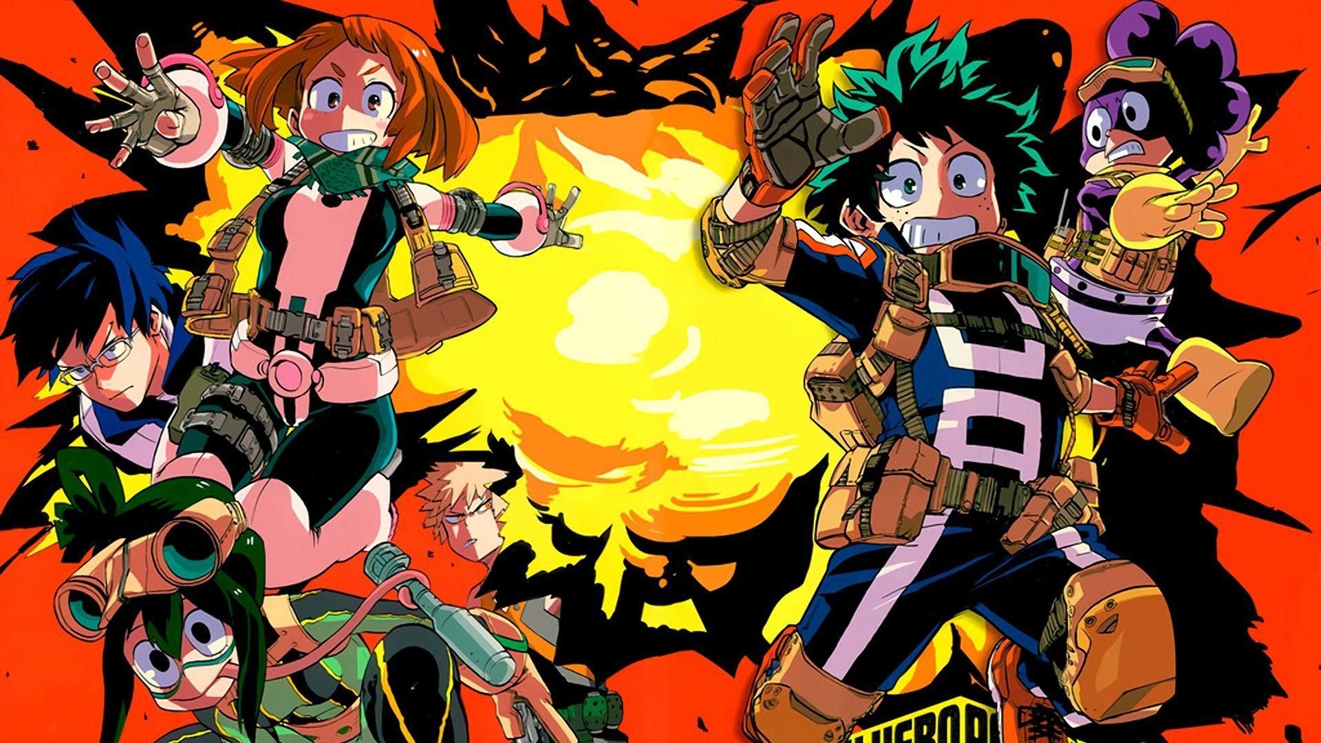 Deku My Hero Academia sfondo verde, 1280x1024 720p, MacBook Air