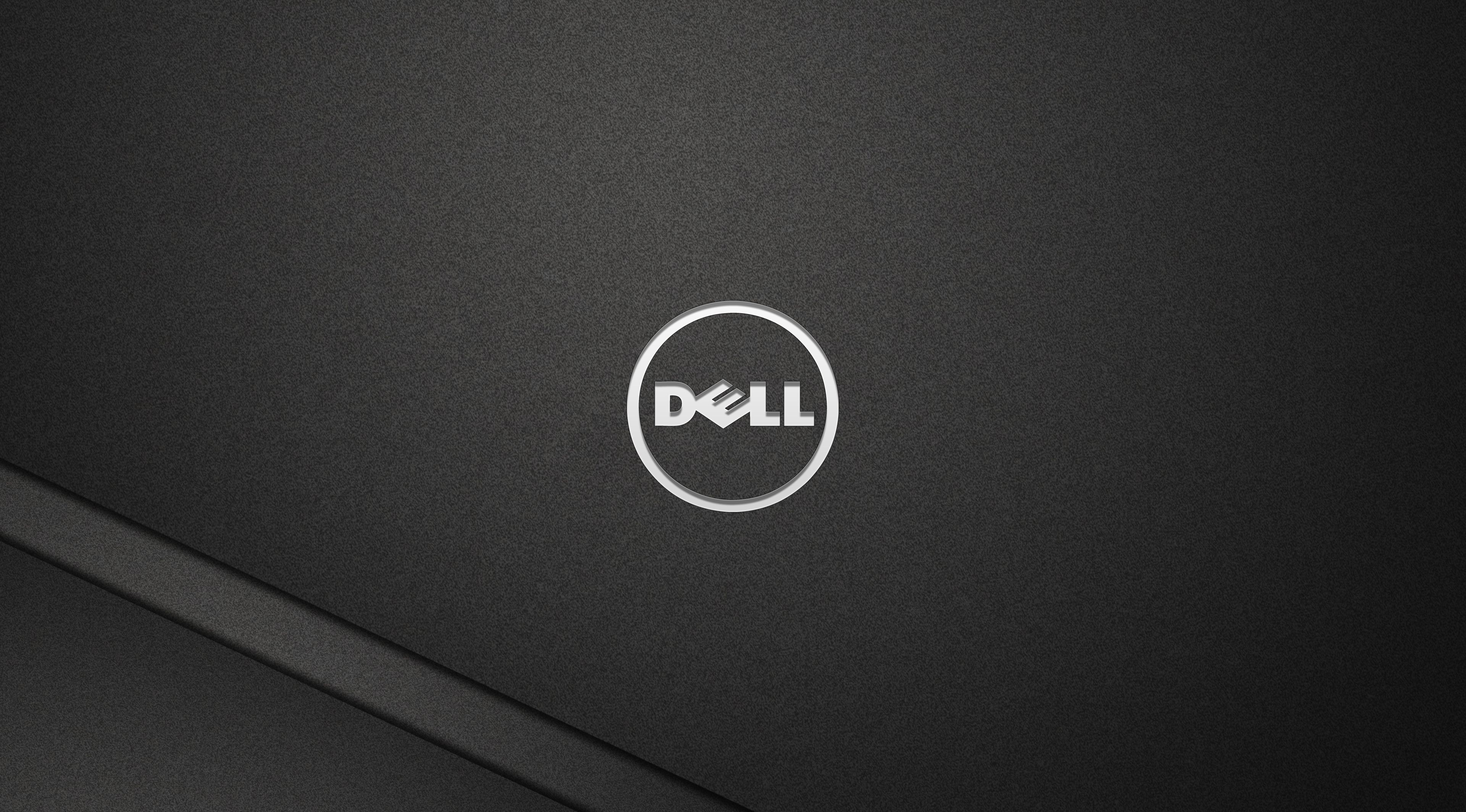 Logo Dell su nero, 3840x2128 4K, Desktop 4K