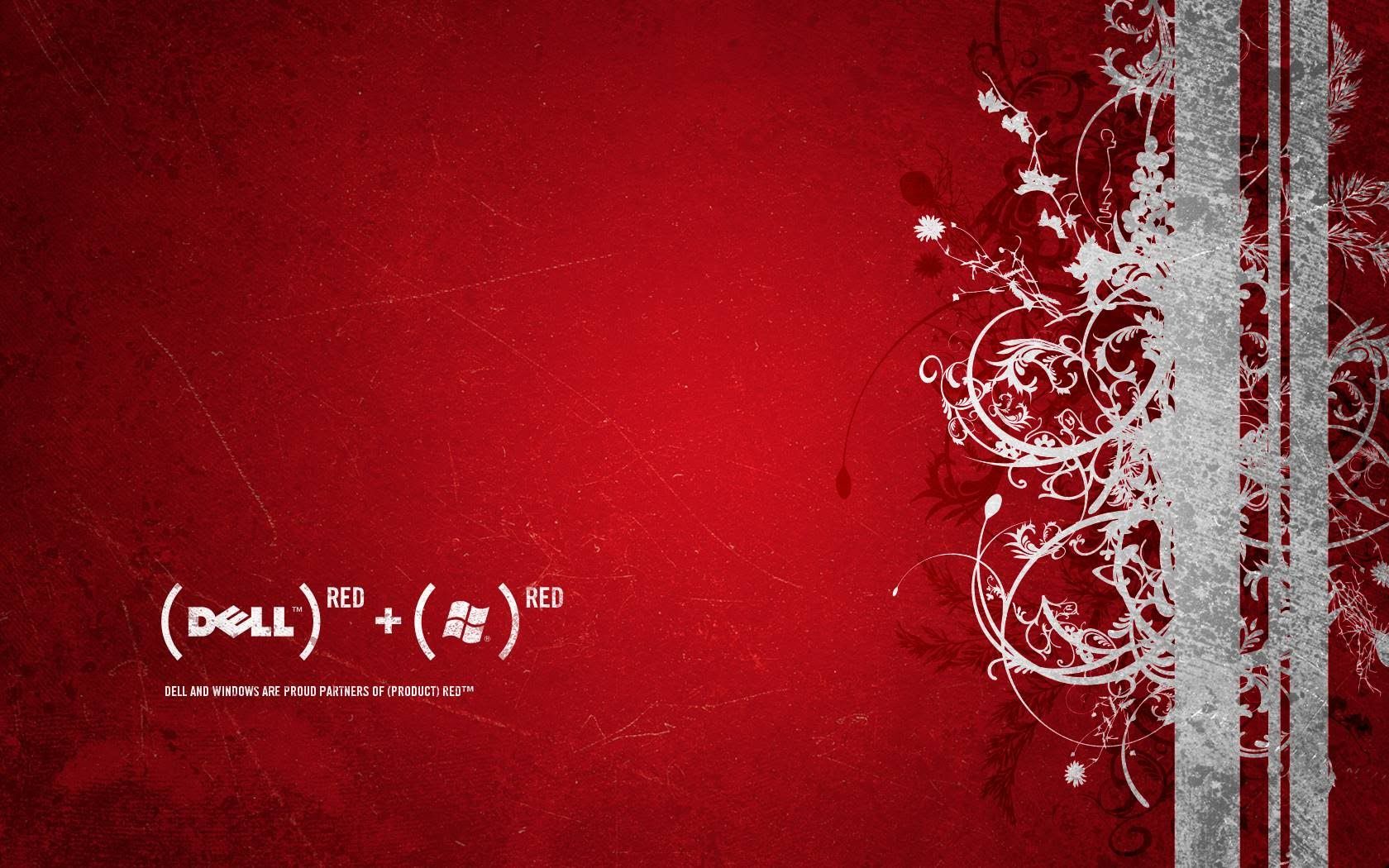 Logo Dell rosso decorativo, 1680x1050 HD, Laptop